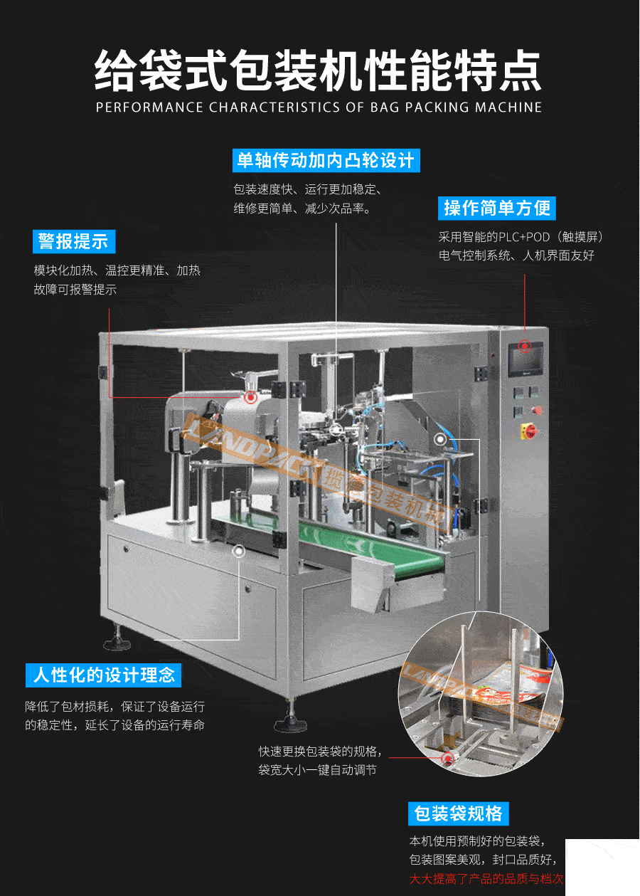 全自動液體水透明四邊袋包裝機(jī)