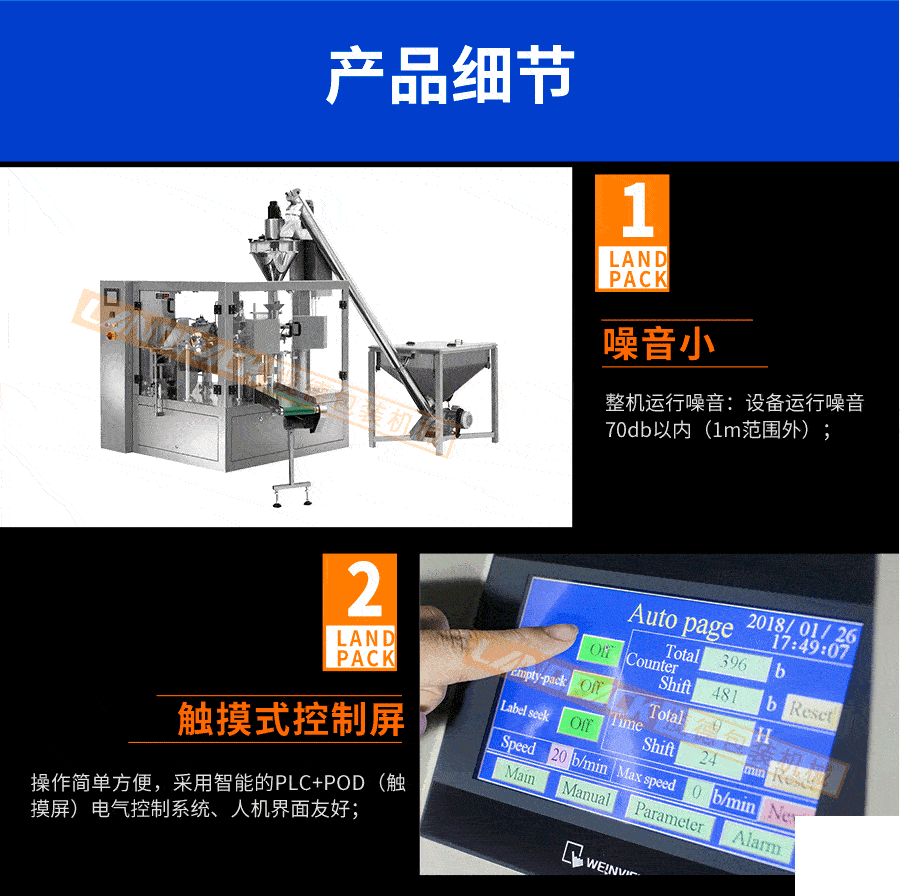 全自動給袋式粉末包裝機